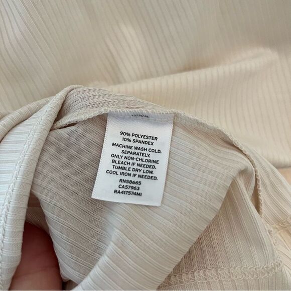 Rachel Purcell Scoop Neck Elbow Sleeve Lightweight Stretch Blouse Large NWT - Picture 7 of 8